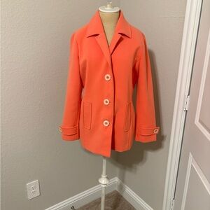 A la carte Chic Women's Orange Pea Coat